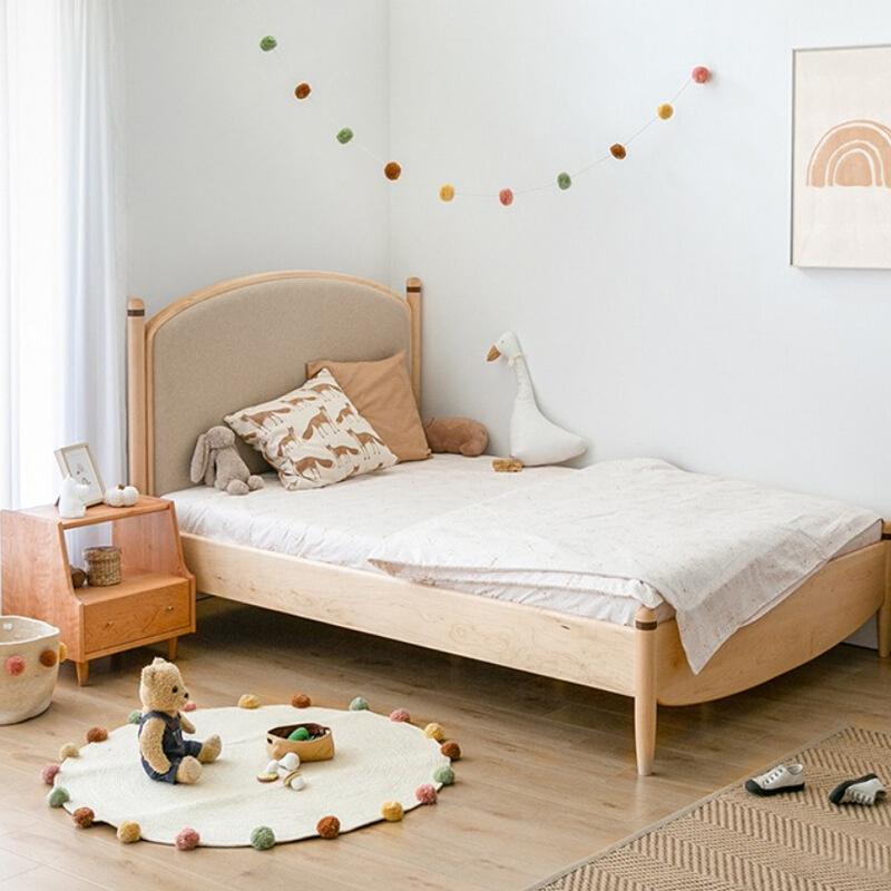 北美黑胡桃木床全实木双人床1.8米新中式家具现代简约式双人大床-图0