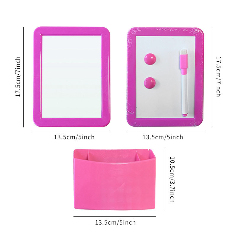 Locker 铁皮柜磁吸白板磁吸笔筒镜子塑料边框小白板书写留言板,淘宝优惠券,粉丝福利购,淘宝优惠卷