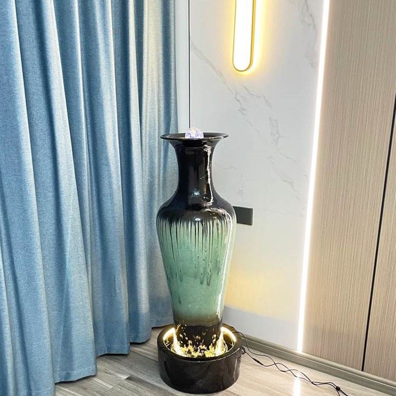 招财流水摆件创意家居玄关客厅桌面办公室循环P水喷泉开业乔迁礼,淘宝优惠券,粉丝福利购,淘宝优惠卷