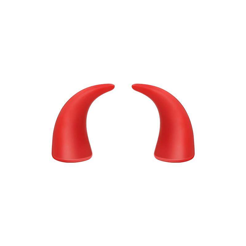 创意搞笑车载中控台显示屏小牛角方向盘恶魔角可爱汽车装饰品摆件,淘宝优惠券,粉丝福利购,淘宝优惠卷