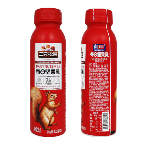 三只松鼠每日坚果乳300g/瓶便携坚果仁均衡即食植物蛋白饮料包邮 - 图3
