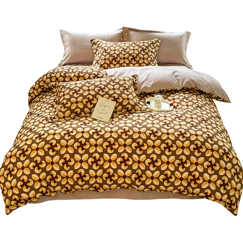 春夏秋新款床上四件套云纱棉套件被套床单宿舍单人三件套床品A3