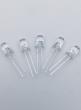f5圆头无极高亮红黄红蓝红绿led插件指示灯 5mm灯珠发光二极管厂