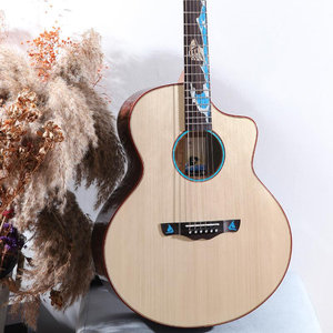 dadarwood达达沃帆岚41寸面单民谣单板电箱木吉他初学者学生男女