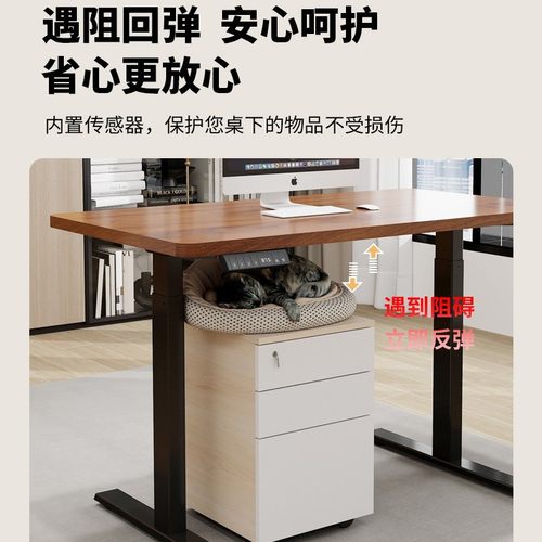 双电机电动升降桌智能自动桌腿桌架电脑桌支架桌子书桌工作台办公 - 图2