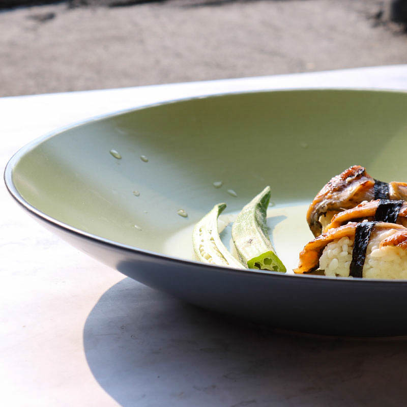 创意色釉陶瓷大盘家用12英寸哑光水果沙拉碗意面盘西餐厅装饰餐具 - 图2