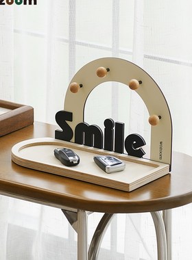 WOZOOM屋h准玄关钥匙收纳装饰品入户鞋柜桌面置物架首饰托盘摆件