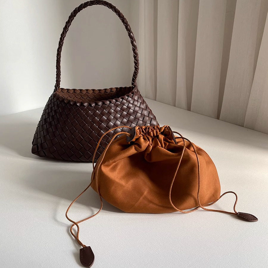 手工编织春夏单肩腋下包复古百搭手提法式菜篮子包高级感子母包女,淘宝优惠券,粉丝福利购,淘宝优惠卷