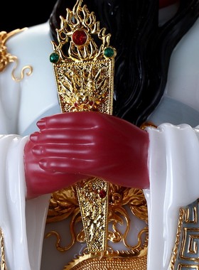 极速广济龙王菩萨五爷佛像山x西五爷像供奉龙袍龙五爷财神爷摆件