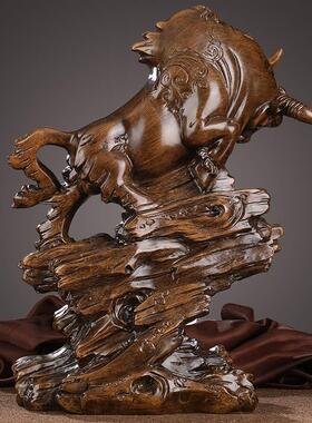 极速l牛摆办公室桌面p老板桌酒件店大厅艺装饰品工品送公司铺开业