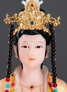 极速女娲像汉白玉彩绘道家女娲女阴娘娘J神像大地之母补天创天娲