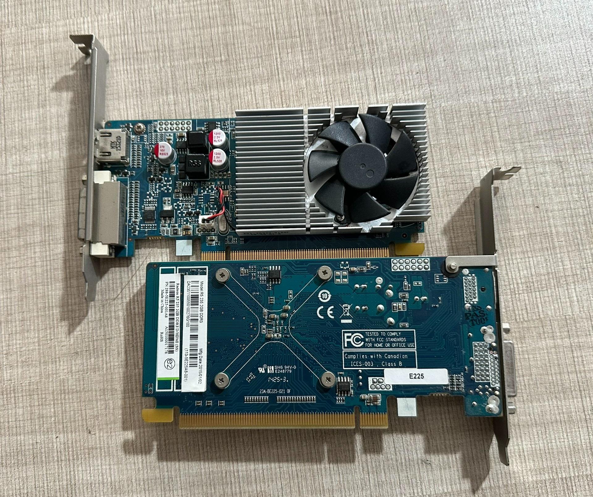 AMD蓝宝石显卡R5 235显卡 2G显存，两个接口分别是D - 图0