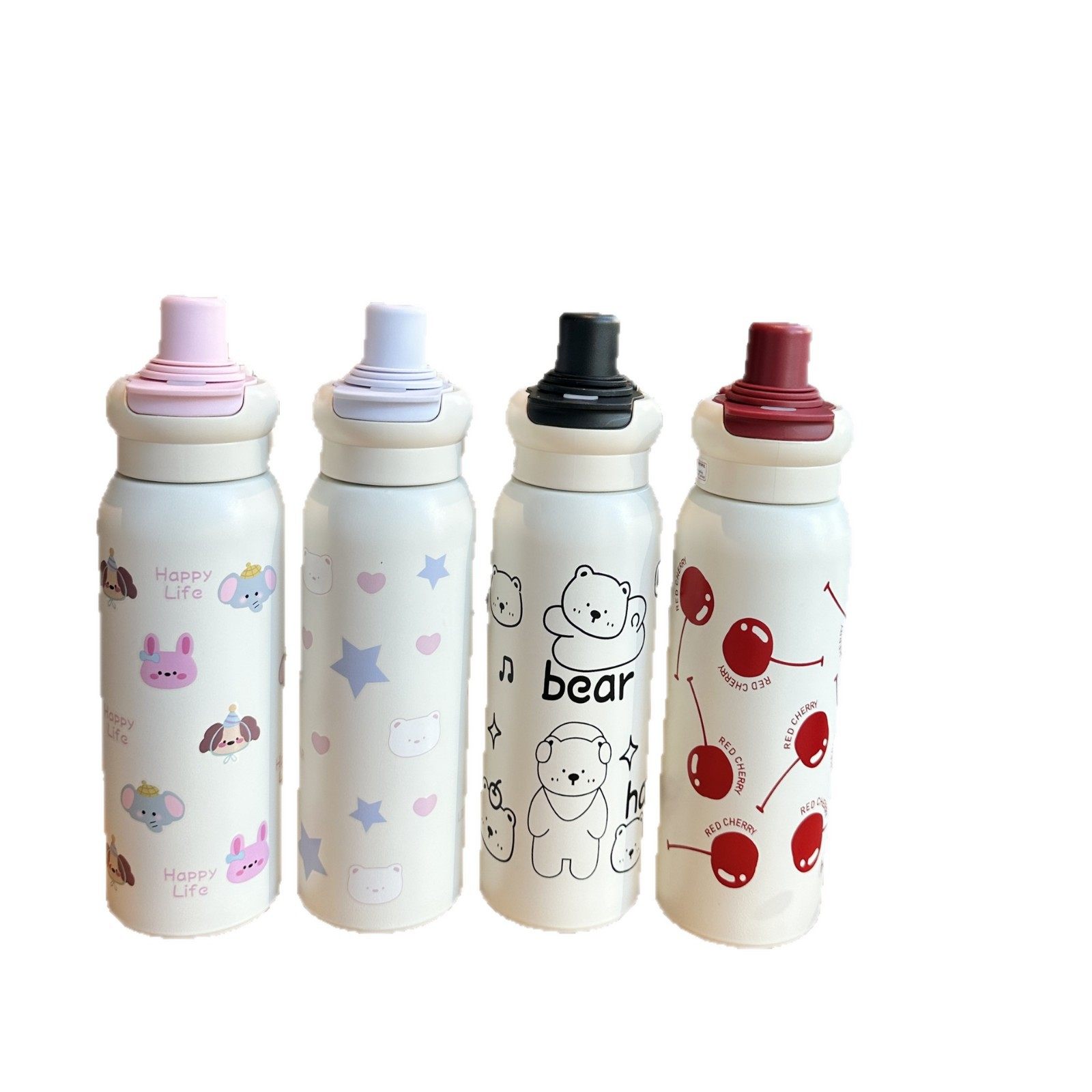 儿童吸管保温杯女生高颜值316不锈钢大容量儿童水杯学生上学杯子,淘宝优惠券,粉丝福利购,淘宝优惠卷