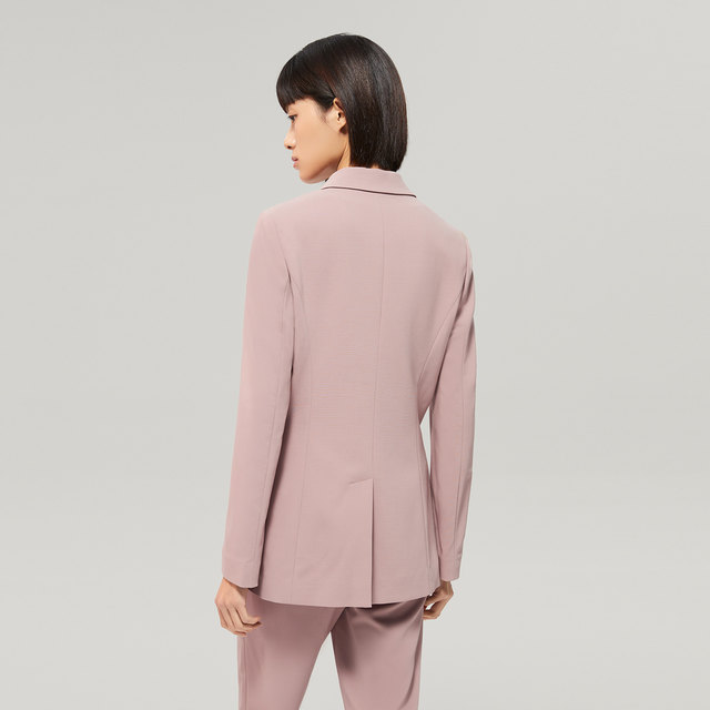 OVVOutlet new autumn and winter women's Italian imported lace waist flat lapel casual suit suit