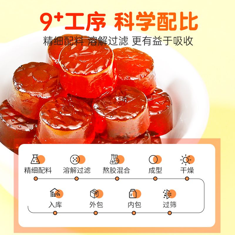 仁和牛脾肽山楂鸡内金益生菌软糖无添加儿童不挑食酸酸甜甜好味道
