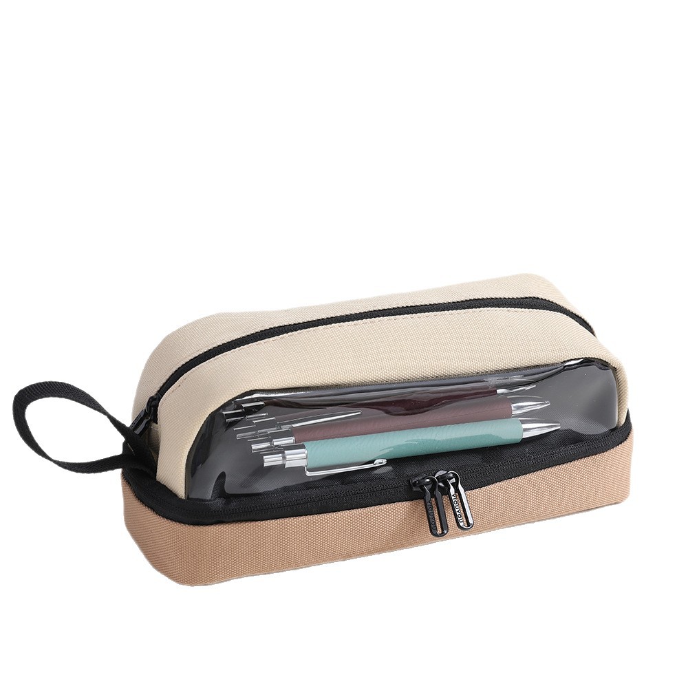 2025新款简约笔袋大容量可透视文具盒中小学生文具袋学生用品礼品 - 图3