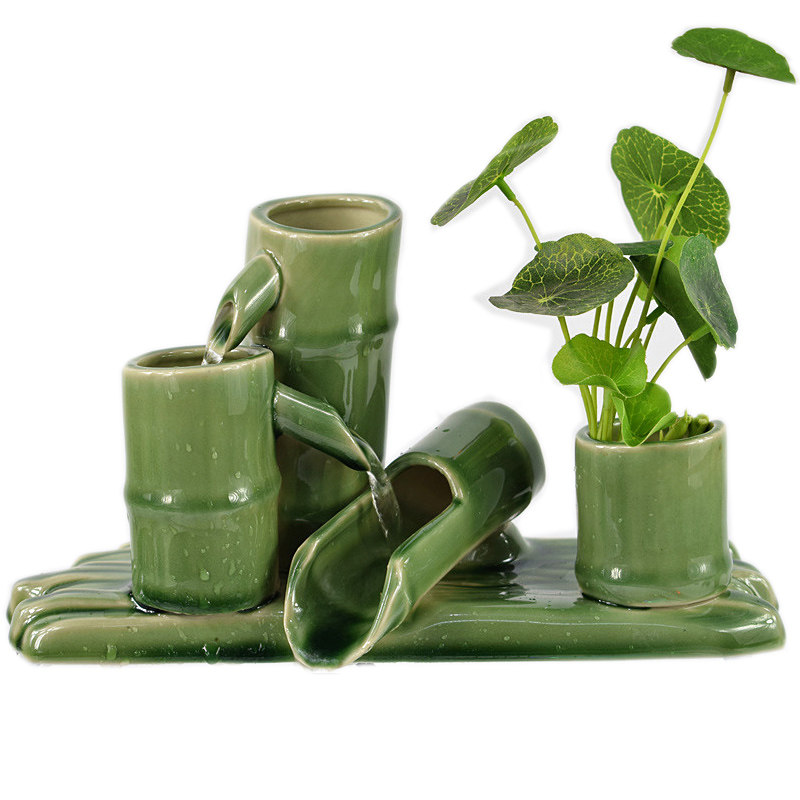 石槽鱼池缸陶瓷流水景观庭院花园阳台装饰配件循环增氧DIT养鱼,淘宝优惠券,粉丝福利购,淘宝优惠卷