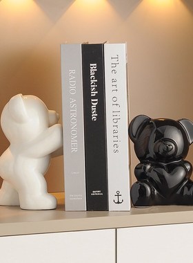 创意暴力熊书档电视柜书柜客厅假书高档轻奢客厅玄W关酒柜装饰摆