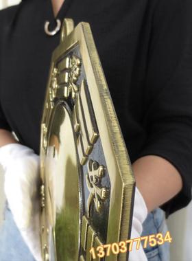 大号八卦镜纯铜阴阳太极凸镜家用大门挂件凹镜化冲路尖角凸透镜铜