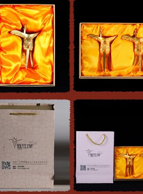纯铜仿古青铜爵杯摆件兽面帝王酒樽纯铜酒杯酒店饰品创意高端礼品