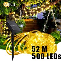 500LED Outdoor LED Solar Tube Rope Fairly Light WaterProof ch