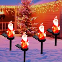 2024 Christmas solar LED Outdoor Decorative Lights Resin Gar