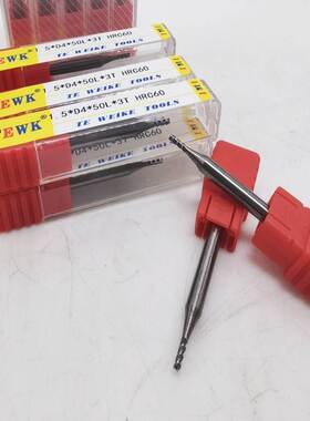 TEWK 60度3刃 铝用高光立铣刀 整体硬质合金D1.5 D3D4D5 D6D8 D10