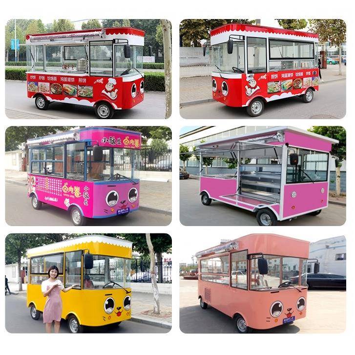 美食街多功能移动早餐车路边流动售卖车电动小吃车摆摊车加工定制 - 图2