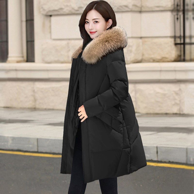 大码棉服女胖mm潮显瘦韩版220斤中长款棉衣200R斤冬季宽松加厚外,淘宝优惠券,粉丝福利购,淘宝优惠卷