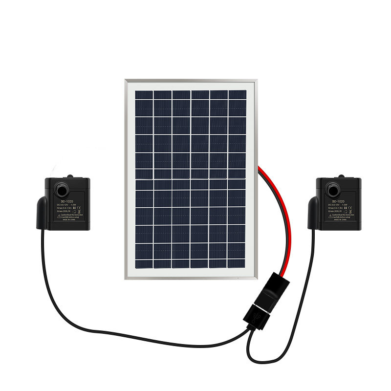 太阳能一拖二鱼缸循环水泵抽水泵鱼池小潜水泵小型流水系统上水泵,淘宝优惠券,粉丝福利购,淘宝优惠卷