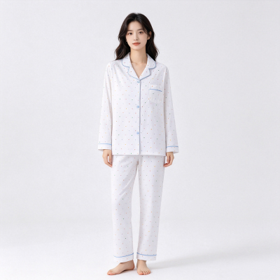 夏季女可外穿印花睡衣套装