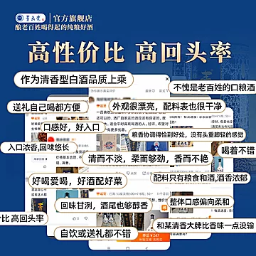 杏花村53度清香型白酒整箱青花瓷礼盒装[10元优惠券]-寻折猪