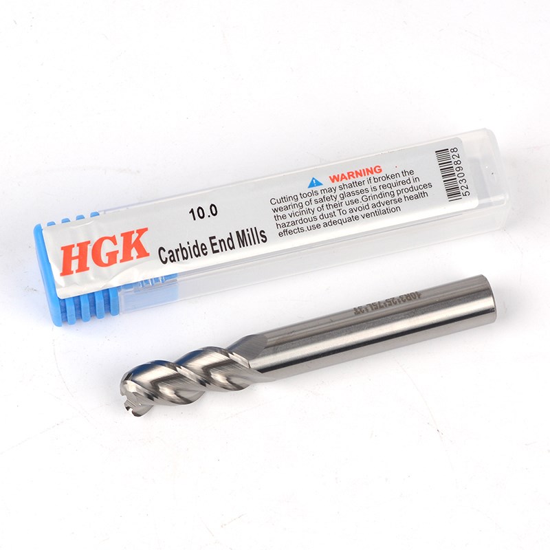 钨钢三刃铝用圆鼻铣刀6R2 8R2 10R2 12R2 16R2 20R3100L150L200L - 图1