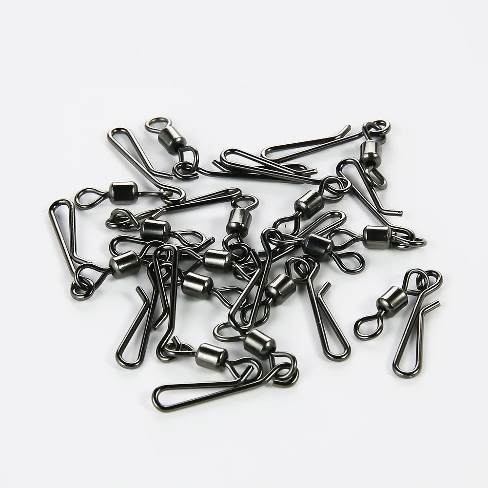 50pcs Box Rolling Swivel With Hanging Snap Fishing Tackle Fi - 图3