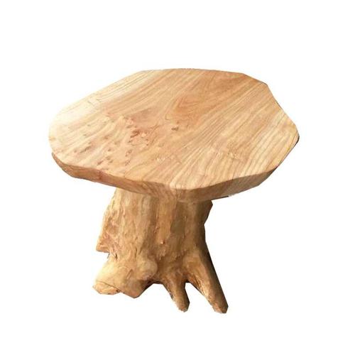 实木凳子原木墩蘑菇凳树根凳花架杉木根雕茶几配凳花园木凳摆件