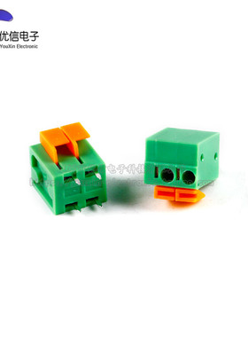 KF142V-5.08-2/3/4/5/6/8P双排直插 5.08mm间距弹簧式PCB接线端子