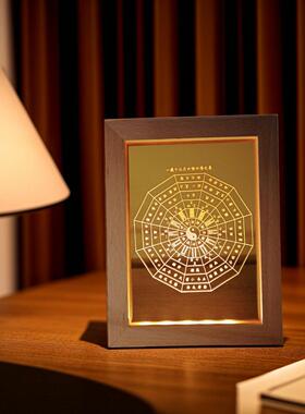 二十八星装饰灯太极节气六十四卦雕刻实木木雕一年十二月阴阳象夜