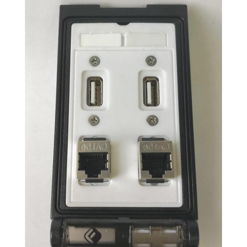-K02200-0970000 096前置面板接口插座双USB双网口Rj45询价 - 图1