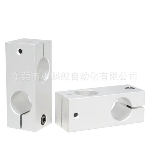 不锈钢固定铝条圆柱连接件头支架支柱铁通光轴连接块新十字夹座块 - 图3