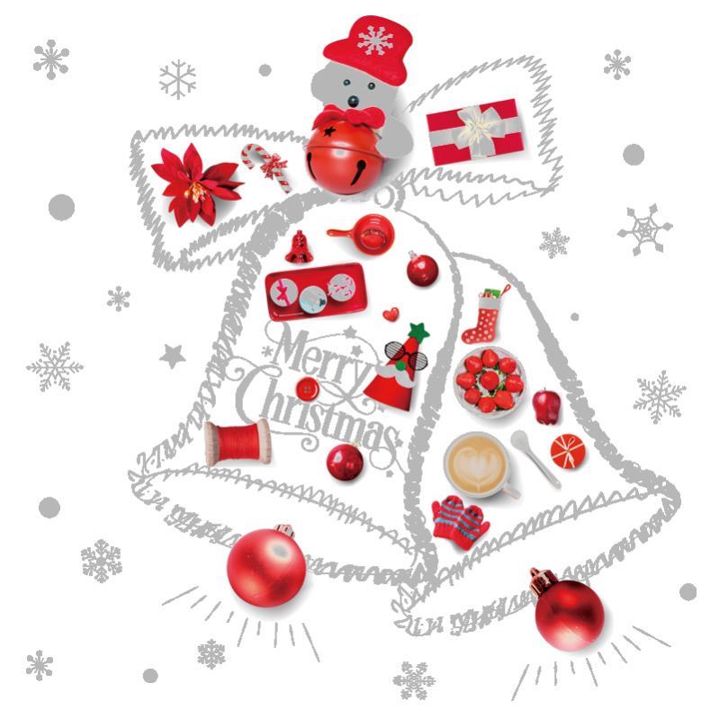 装饰圣诞贴纸铃铛圣诞q节玻璃贴静电窗贴门贴装饰品橱窗推拉门布 - 图3