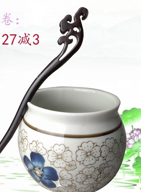 加长紫檀发簪简约步摇汉服道士簪子古风木质盘发头饰高级感民族风