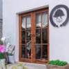 Double door custom solid wood interior door bedroom door glass door retro lattice door double door B&B entry door