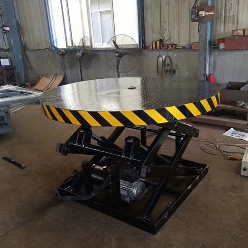 升降旋转舞台 汽车展会酒吧圆形展台 酒店婚庆用液压升降旋转舞台 - 图1