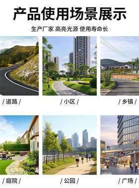 太阳能户外感应灯8-14米庭院灯新农村风光灯带中式复古景观灯路灯