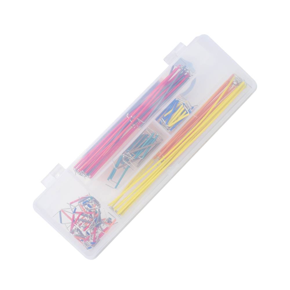 盒装14种长度140根优质跳线 面包板线 面包板专用线 面包板跳线 - 图0