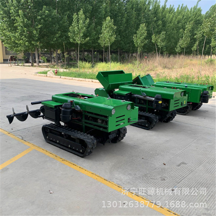 Pastoral management micro tillage machine, diesel furrowing and plowing management machine, automatic crawler trenching machine
