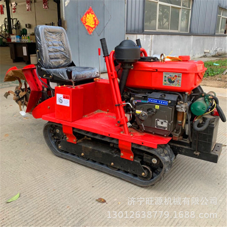 Pastoral management micro tillage machine, diesel furrowing and plowing management machine, automatic crawler trenching machine