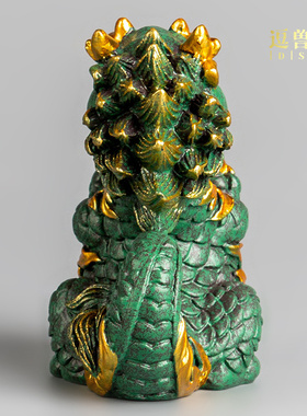 创意茶宠摆件龙年十二生肖招财桌面祥龙家居装饰品摆件茶桌吉祥物