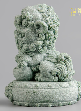 鱼缸摆件茶宠青摆设桌面家居装饰品招财砂石狮子造景元宝