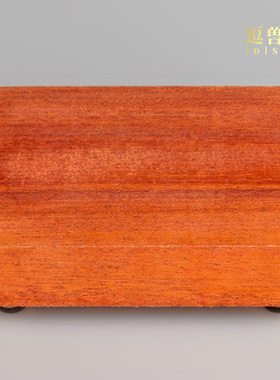 摆件底座金属实木中式装饰品面置物国潮系列四脚居家办公桌